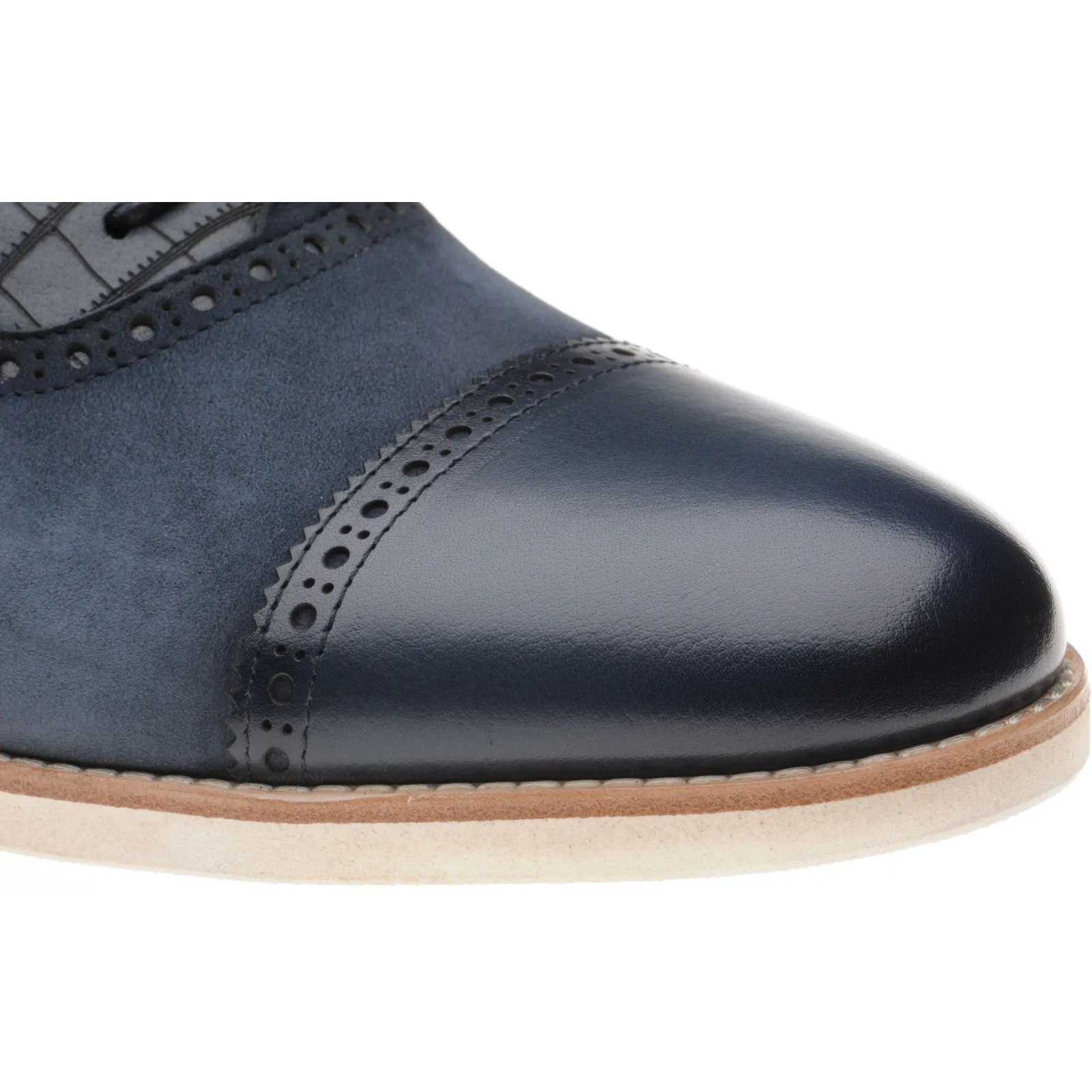 Landes two-tone rubber-soled Oxfords