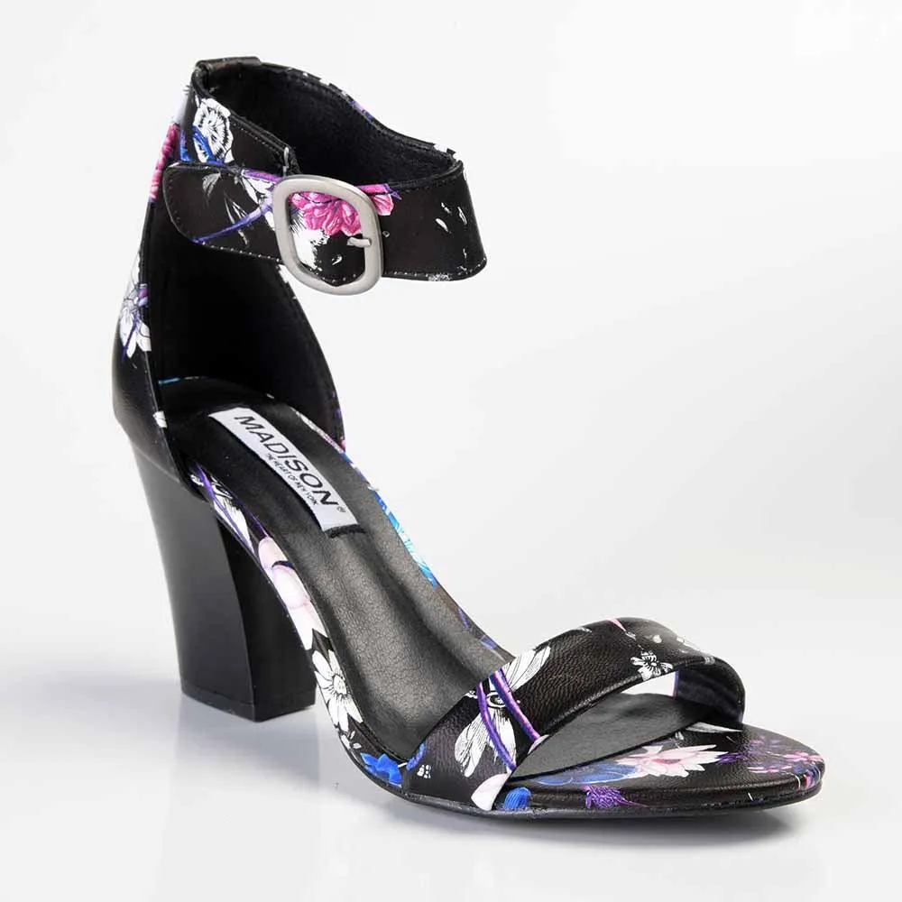 Madison Allan 2 Ankle Strap Sandal - Black Floral