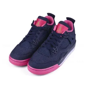 Men's Jordan 4 Gs Basketball Shoes - Denim Violet