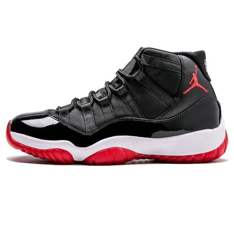 Men's Jordan Bred 11 Basketball Shoes - Black