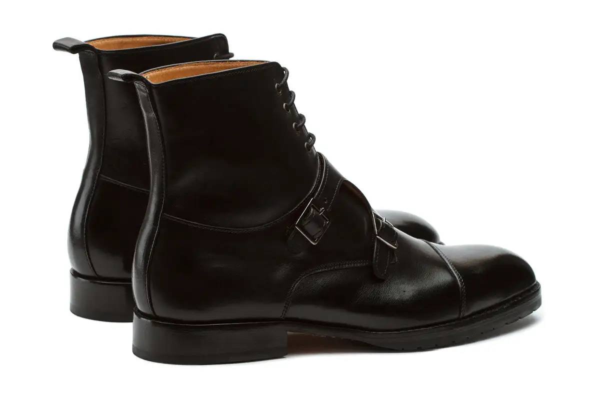 Monk Strap Boots –Black