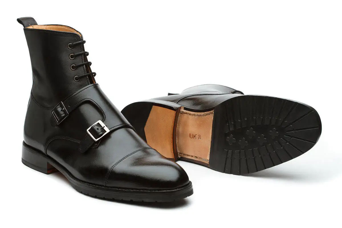 Monk Strap Boots –Black