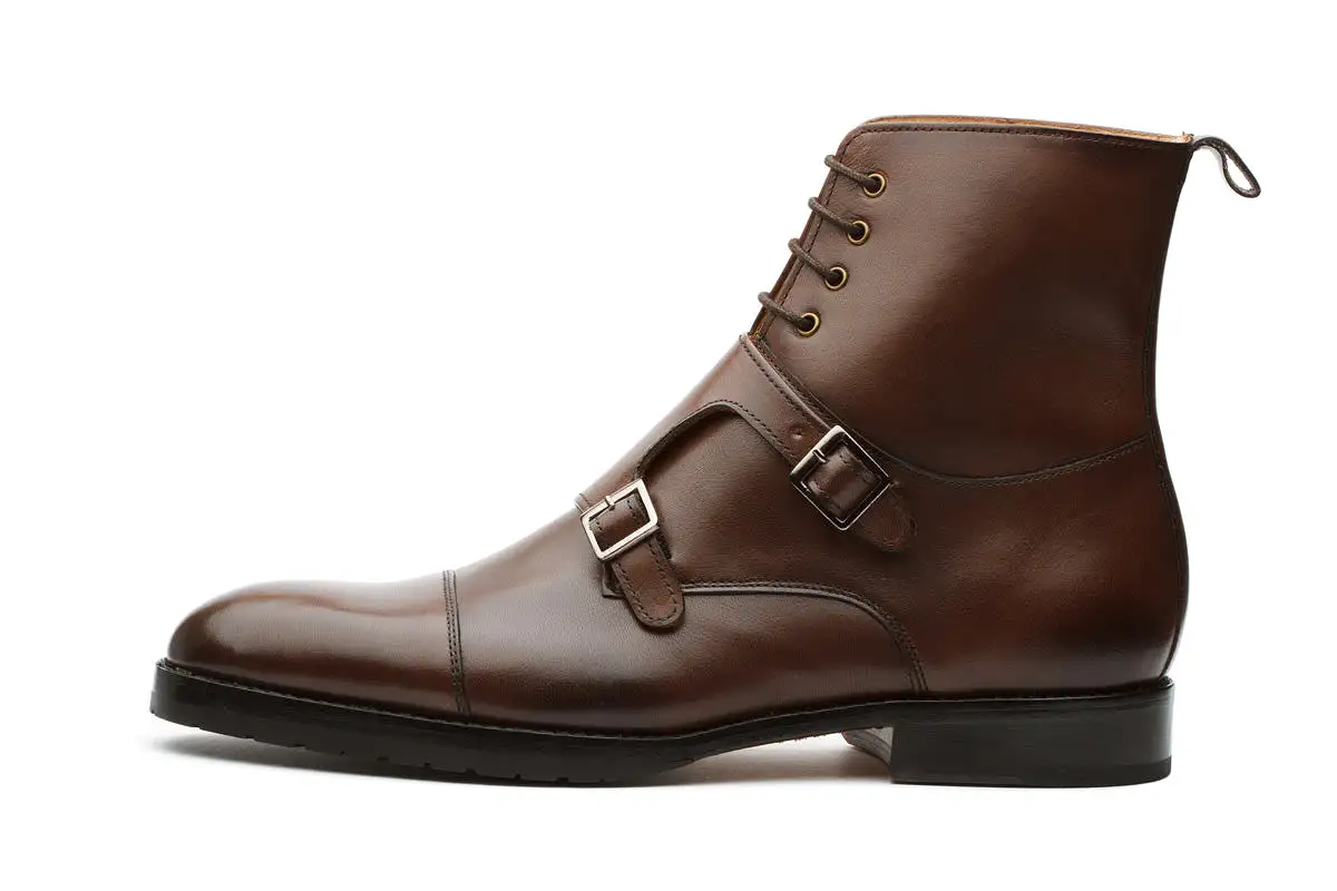 Monk Strap Boots –Dark Brown