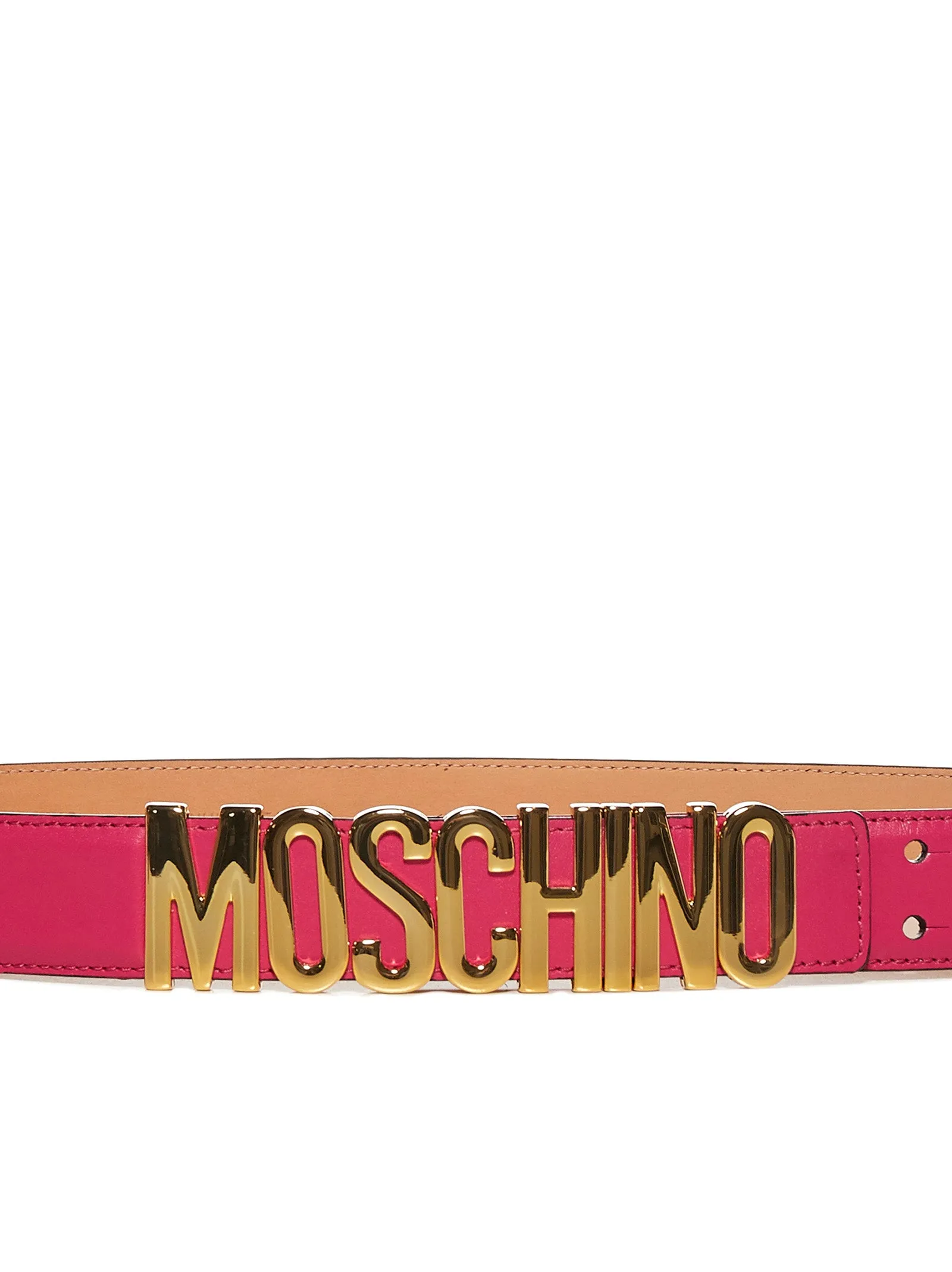 Moschino Logo Plaque Belt