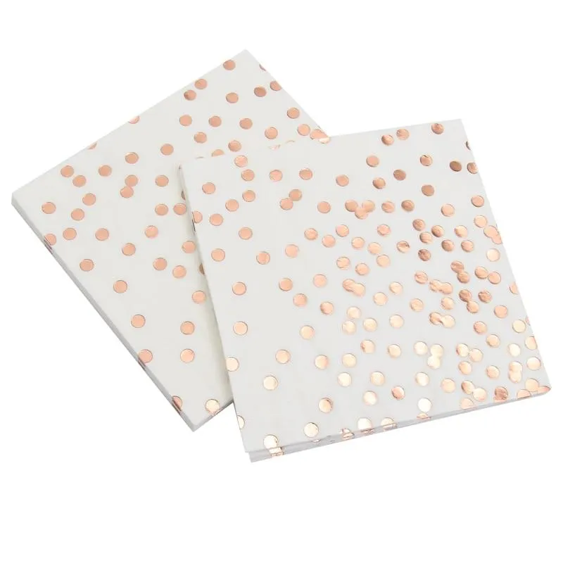 New Stylish Rose Gold color Paper Napkin For Party