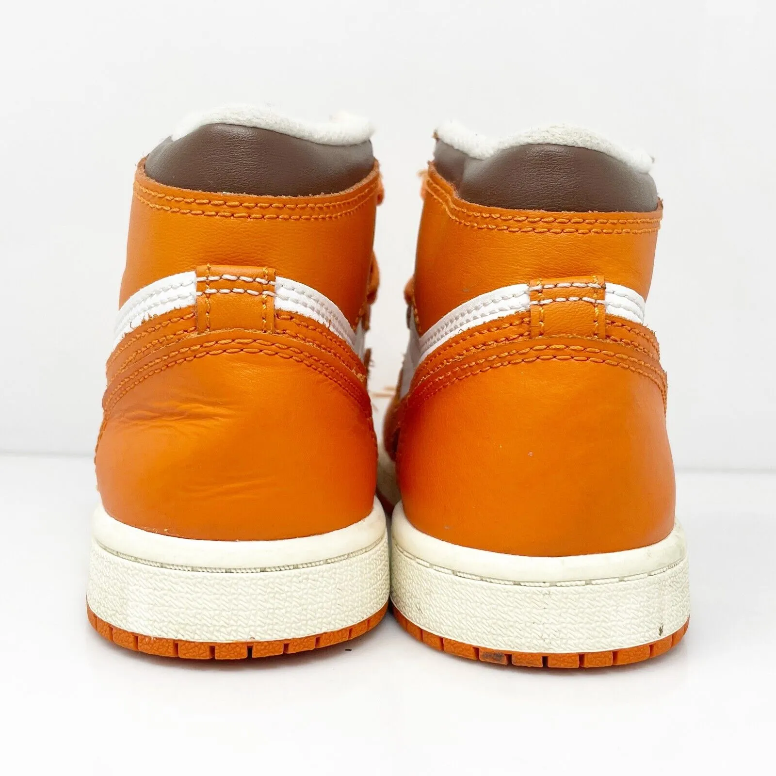 Nike Boys Air Jordan 1 High CU0449-101 Orange Basketball Shoes Sneakers Sz 2.5Y