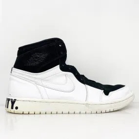 Nike Mens Air Jordan 1 AQ7474-001 White Basketball Shoes Sneakers Size 10.5