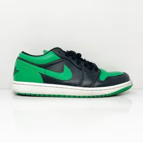 Nike Mens Air Jordan 1 Low 553558-065 Green Basketball Shoes Sneakers Size 8