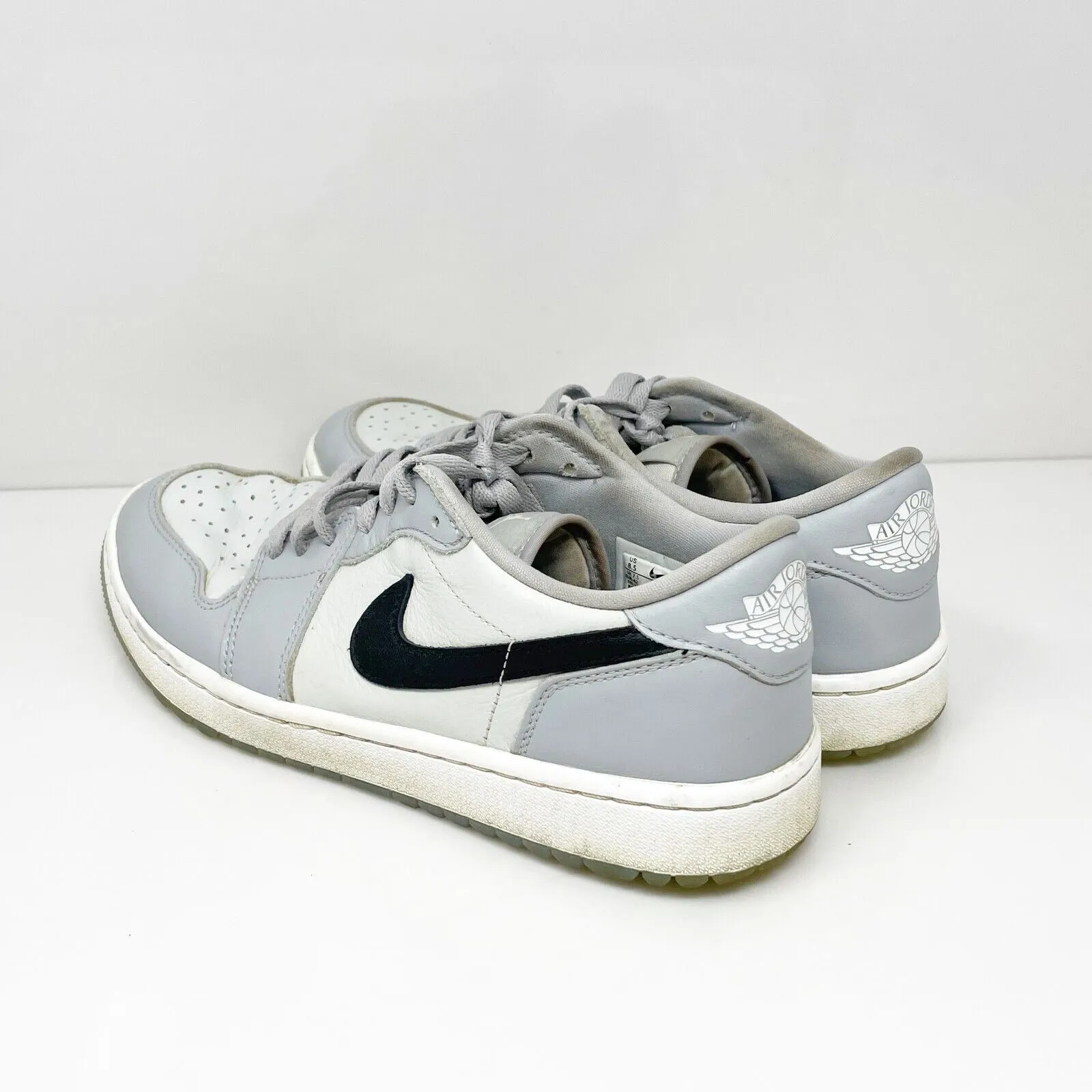 Nike Mens Air Jordan 1 Low DD9315-002 Gray Basketball Shoes Sneakers Size 8.5