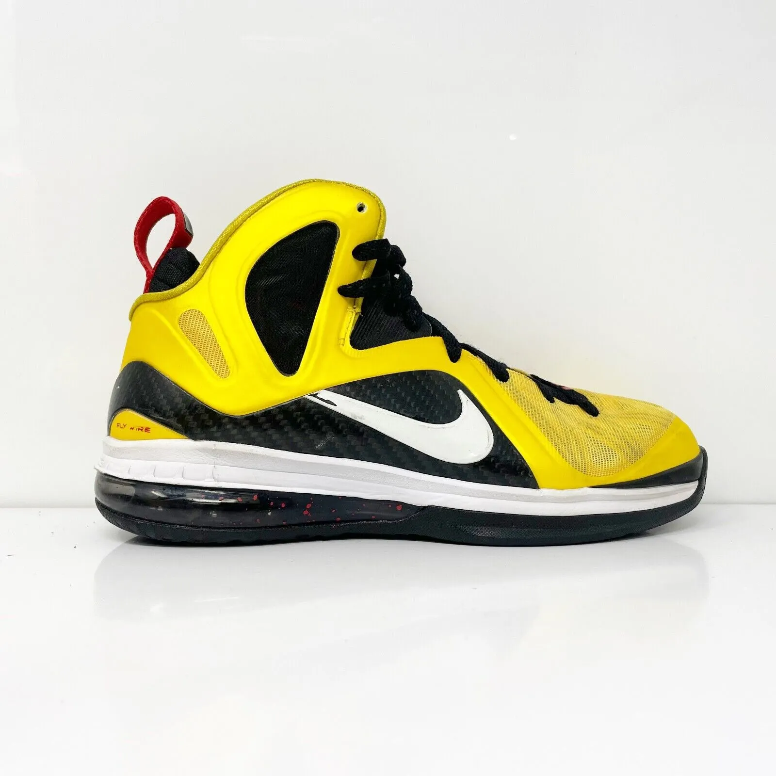 Nike Mens LeBron 9 PS Elite 516958-700 Yellow Basketball Shoes Sneakers Size 7