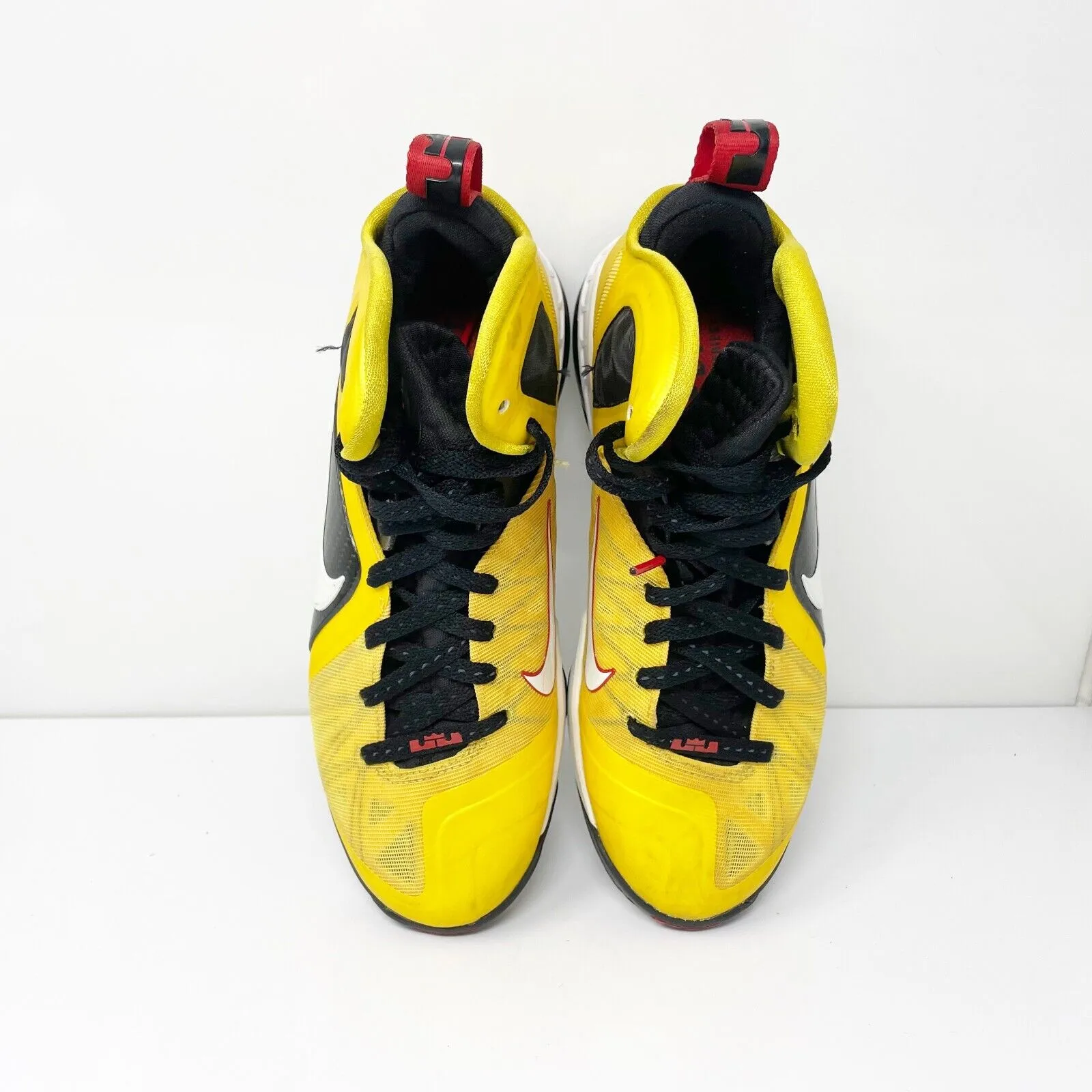 Nike Mens LeBron 9 PS Elite 516958-700 Yellow Basketball Shoes Sneakers Size 7