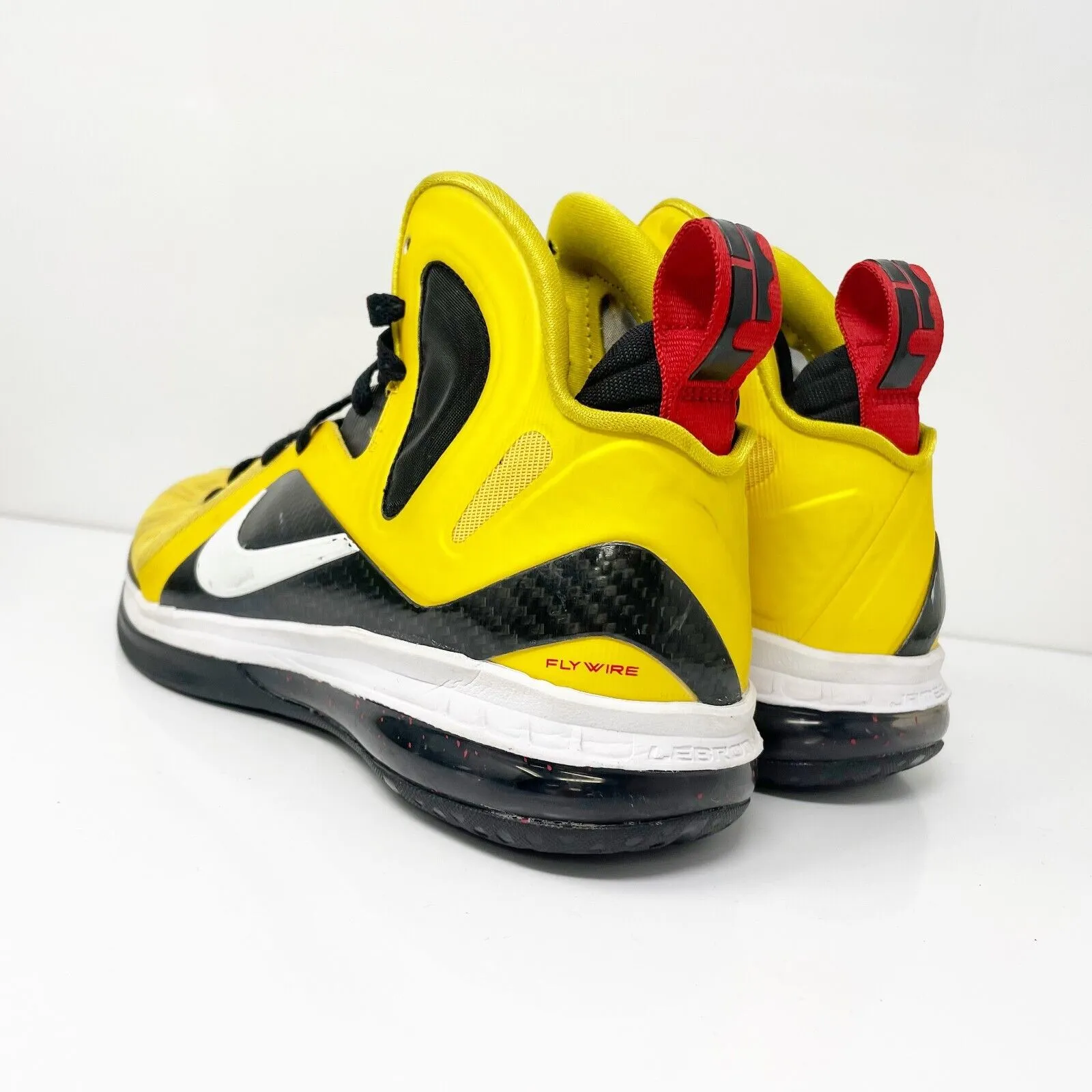 Nike Mens LeBron 9 PS Elite 516958-700 Yellow Basketball Shoes Sneakers Size 7