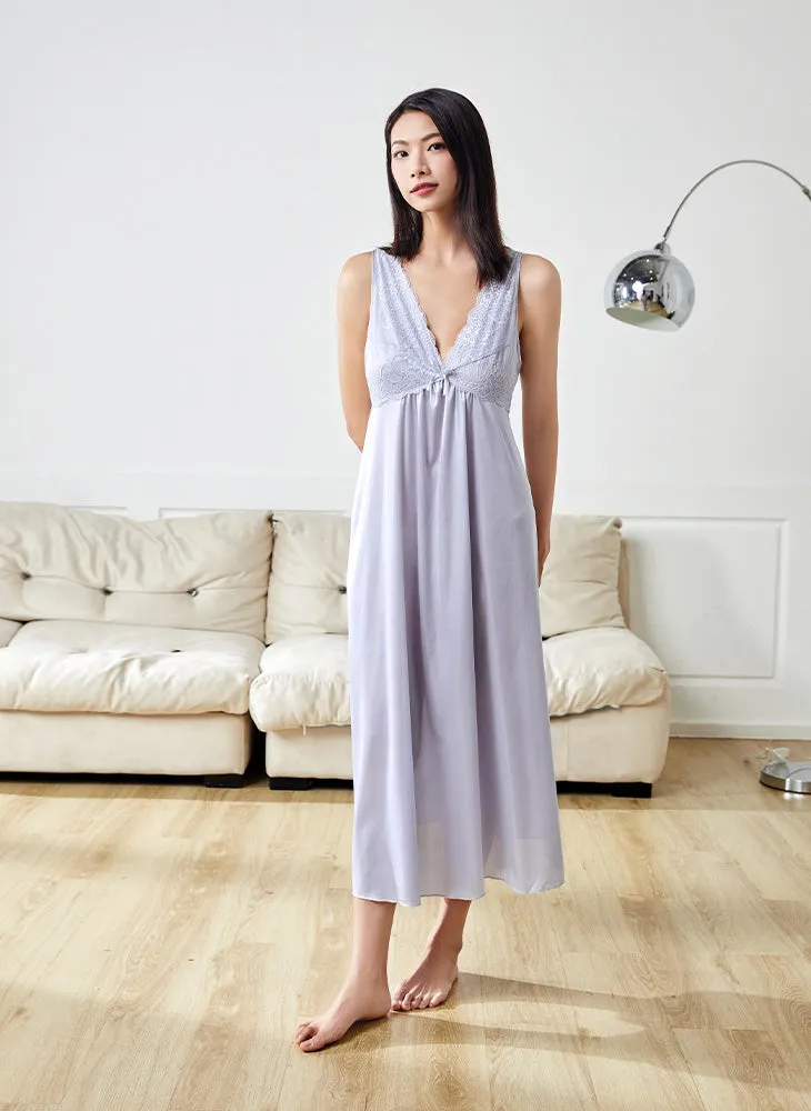 Nylon Mid-Calf Length Dress Sleepwear S35-NE2975