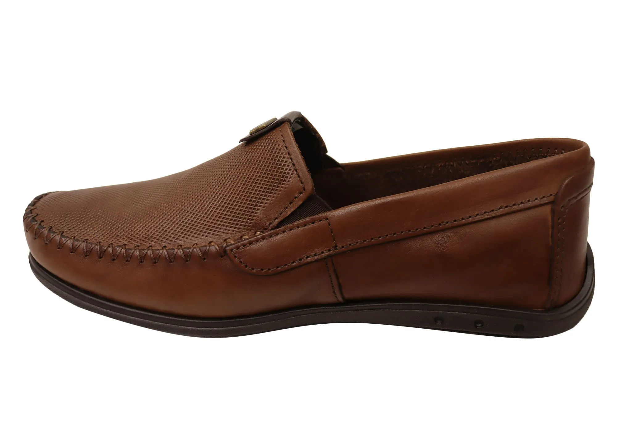 Pegada Oscar Mens Comfortable Leather Loafers Shoes Made In Brazil