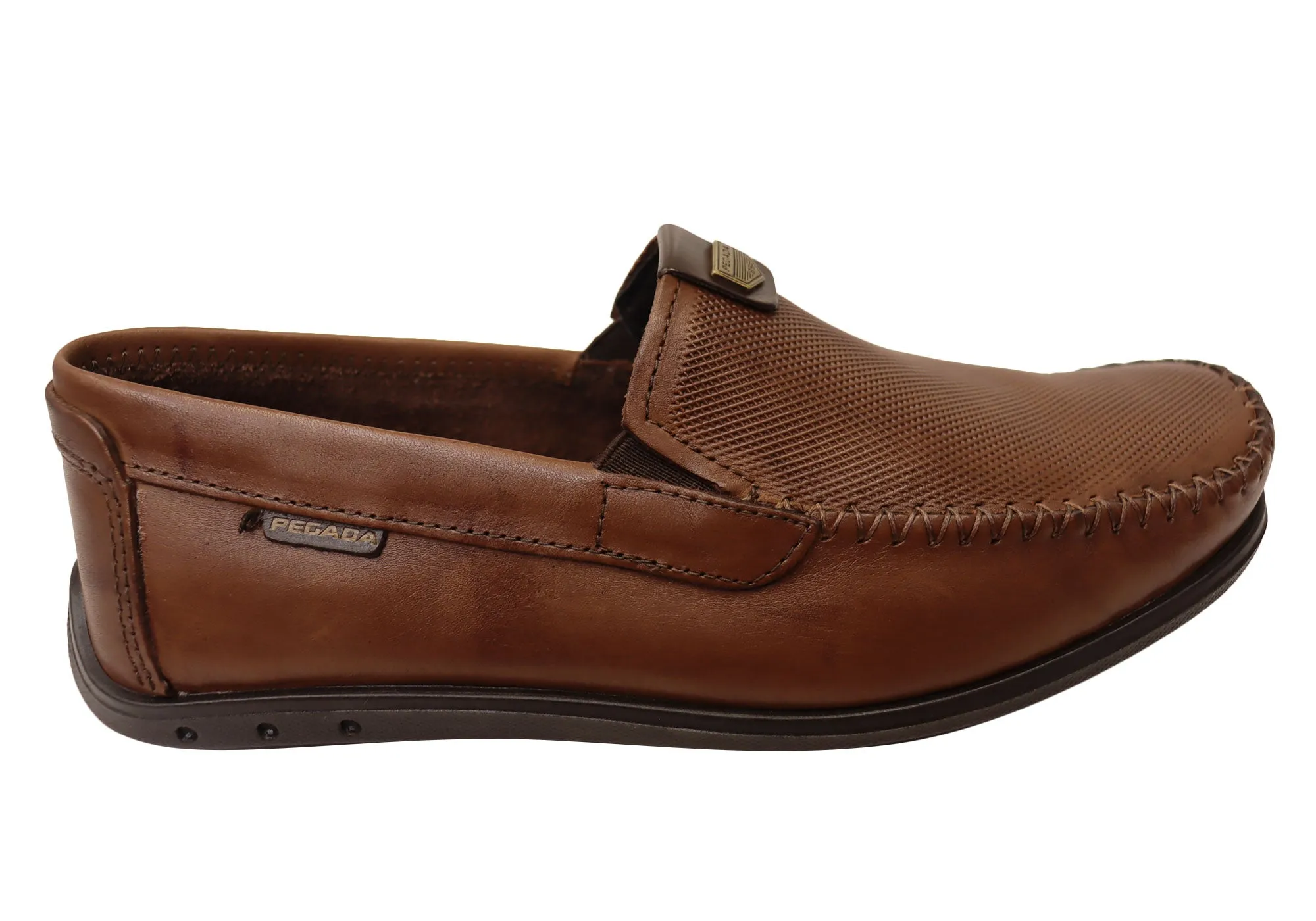 Pegada Oscar Mens Comfortable Leather Loafers Shoes Made In Brazil