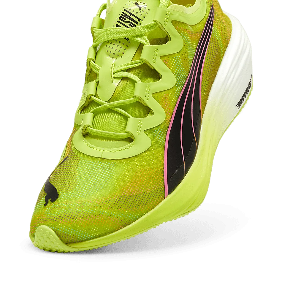 Puma Fast-FWD Nitro Elite Psychedelic Rush Women's  Running Shoes SS24 Lime Pow-Puma Black-Poison Pink