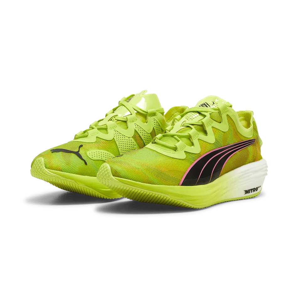 Puma Fast-FWD Nitro Elite Psychedelic Rush Women's  Running Shoes SS24 Lime Pow-Puma Black-Poison Pink