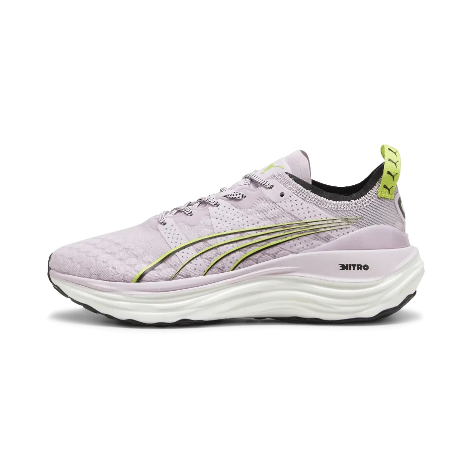 Puma ForeverRun Nitro Women's  Running Shoes SS24 Grape Mist-Puma Black-Lime Pow