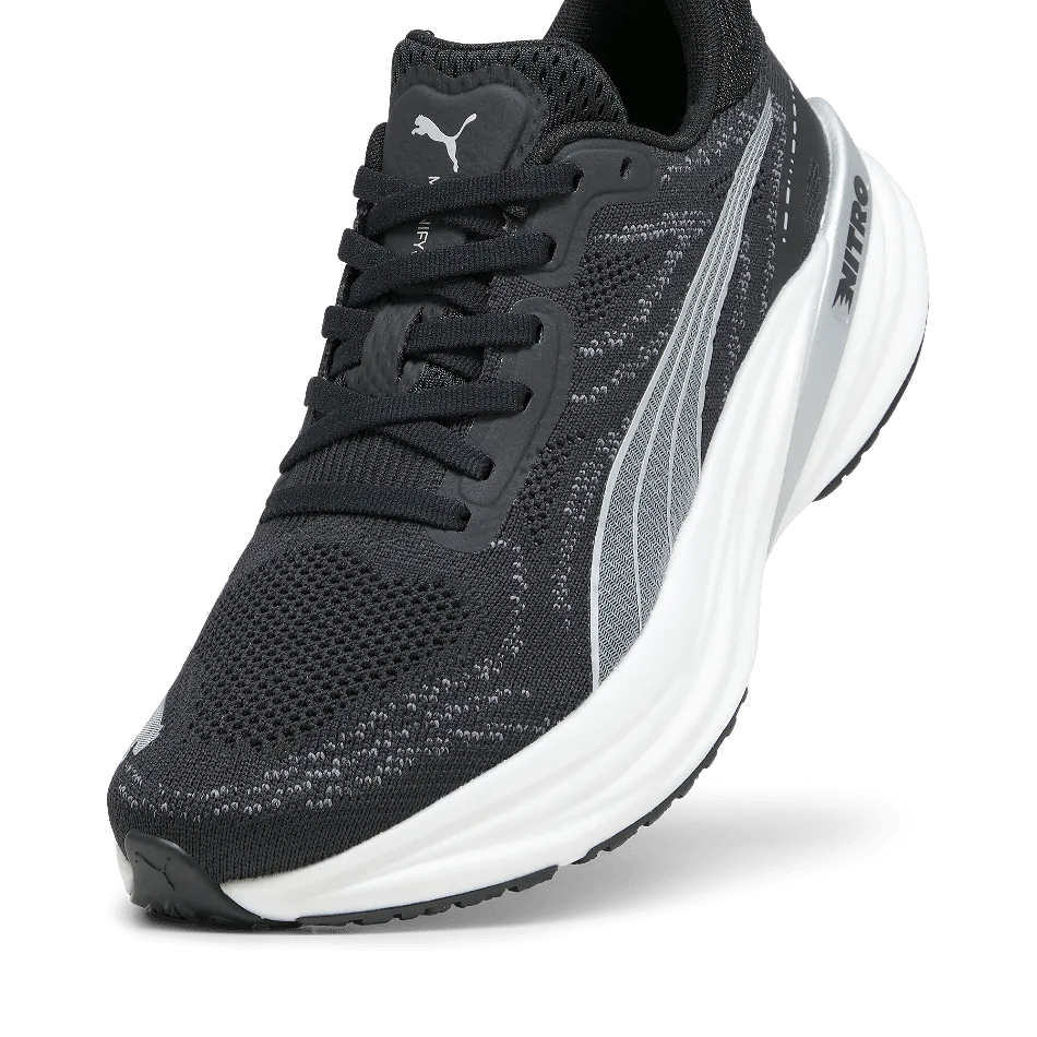 Puma Magnify Nitro 2 Women's  Running Shoes SS24 Puma Black-Puma White-Puma Silver