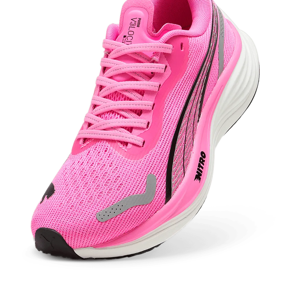 Puma Velocity Nitro 3 Women's  Running Shoes SS24 Poison Pink-Puma Black-Puma Silver