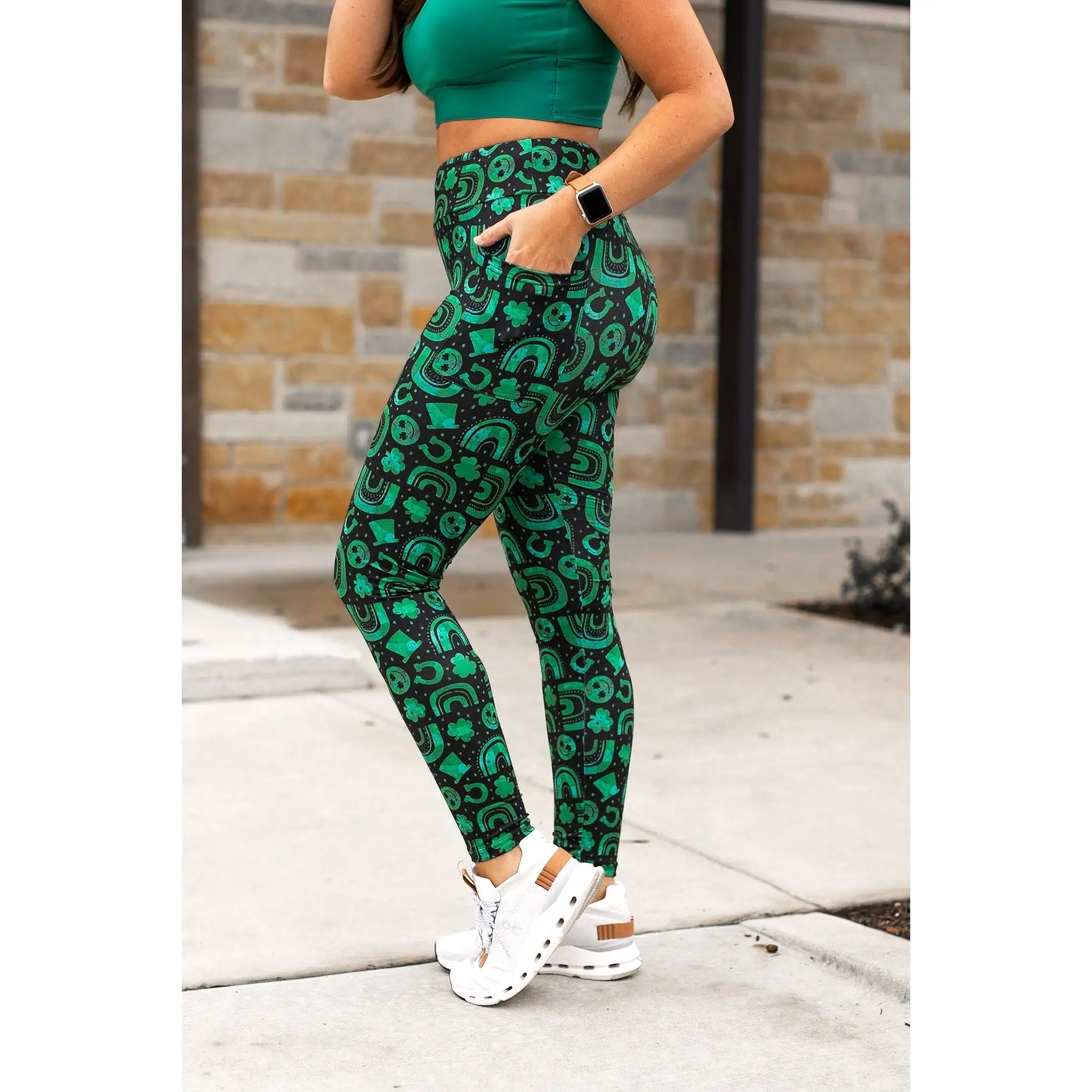 Ready to Ship | St Patricks Day LUCKY CHARM Leggings