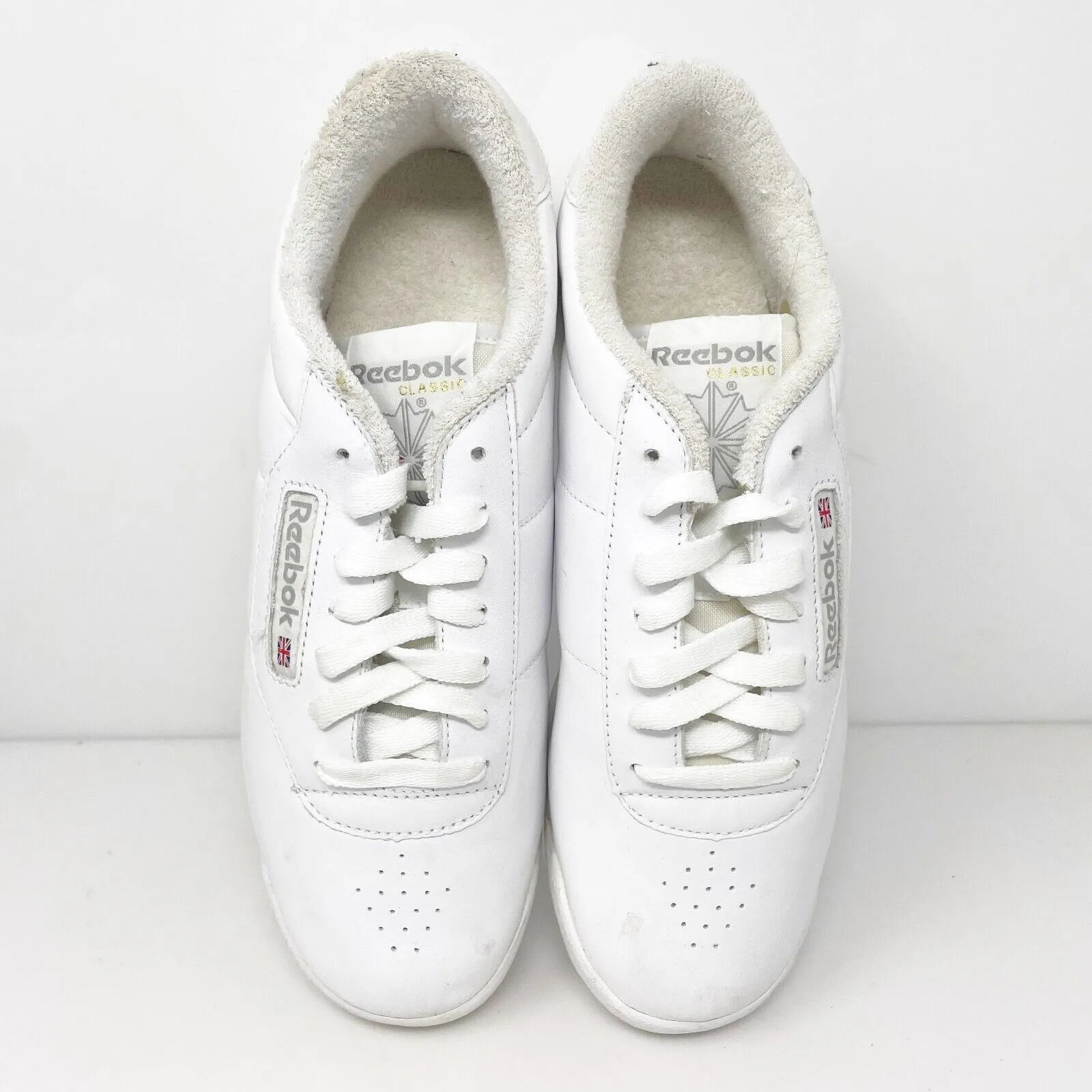 Reebok Womens Classic Princess 2-30500 White Casual Shoes Sneakers Size 8