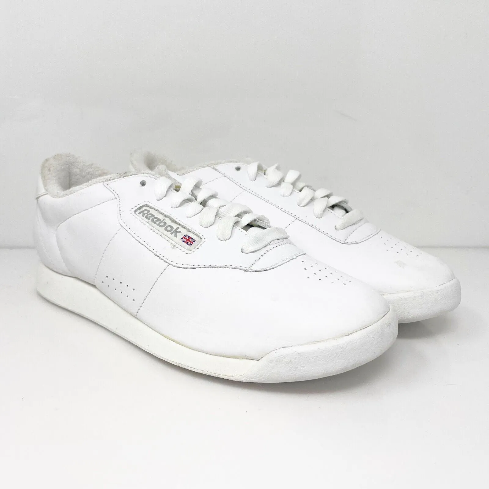 Reebok Womens Classic Princess 2-30500 White Casual Shoes Sneakers Size 8