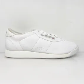 Reebok Womens Classic Princess 2-30500 White Casual Shoes Sneakers Size 8