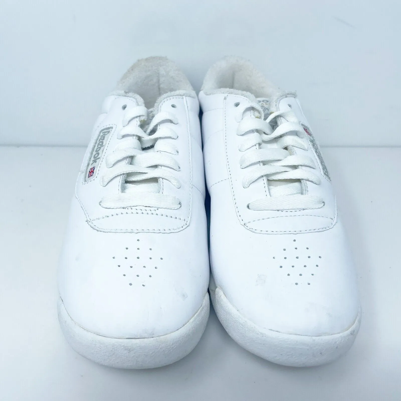 Reebok Womens Classic Princess 2-30500 White Casual Shoes Sneakers Size 8