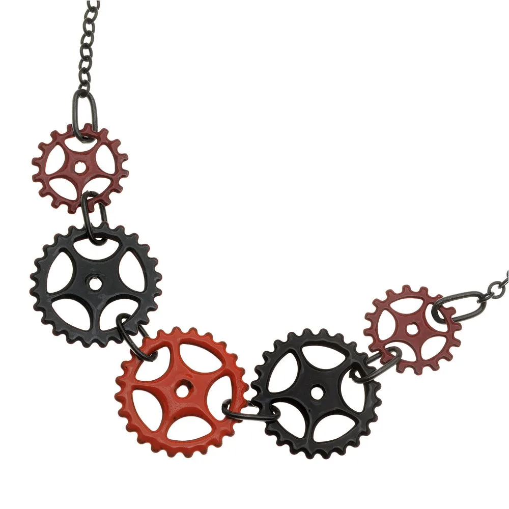 Retired - Spokes and Gears Necklace