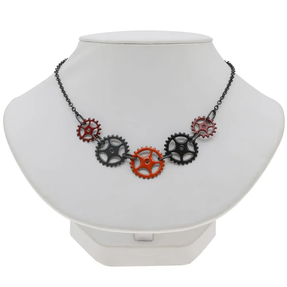 Retired - Spokes and Gears Necklace