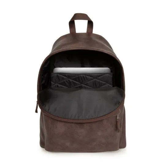 SAC EASTPAK PADDED PAK'R GRAINED BROWN