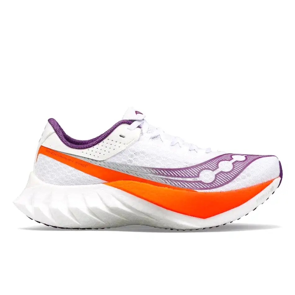 Saucony Endorphin Pro 4 Women's Running Shoes SS24 White / Violet