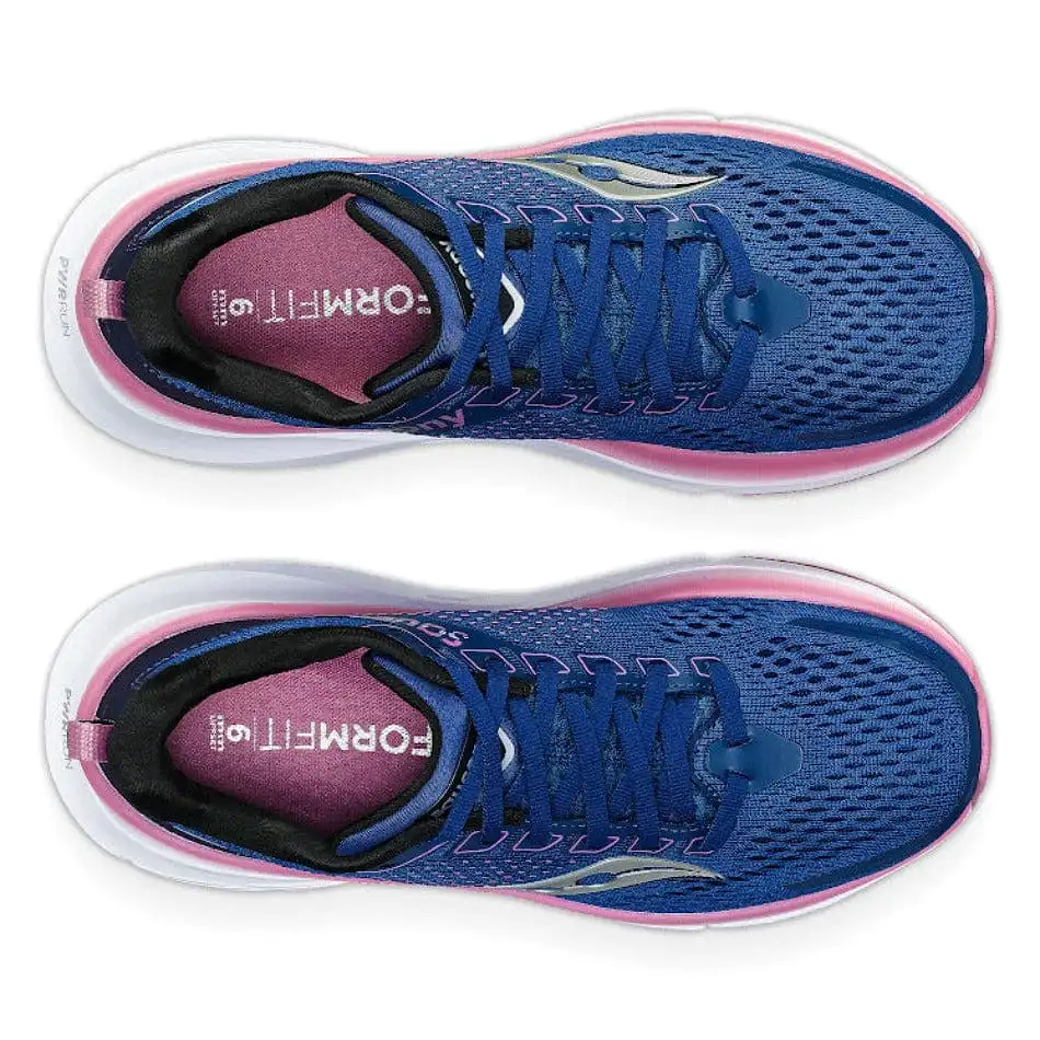 Saucony Guide 17 (Wide Fit - D)  Women's Running Shoes SS24 Navy / Orchid