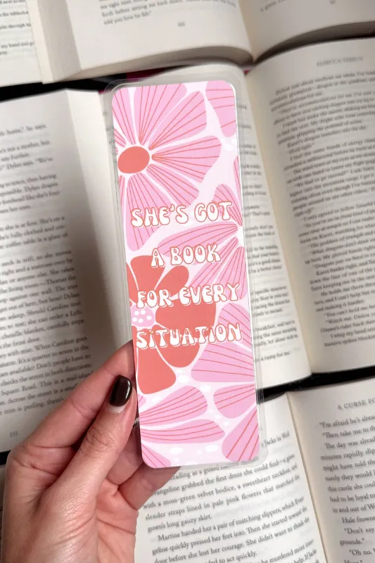 She's Got A Book For Every Situation Bookmark