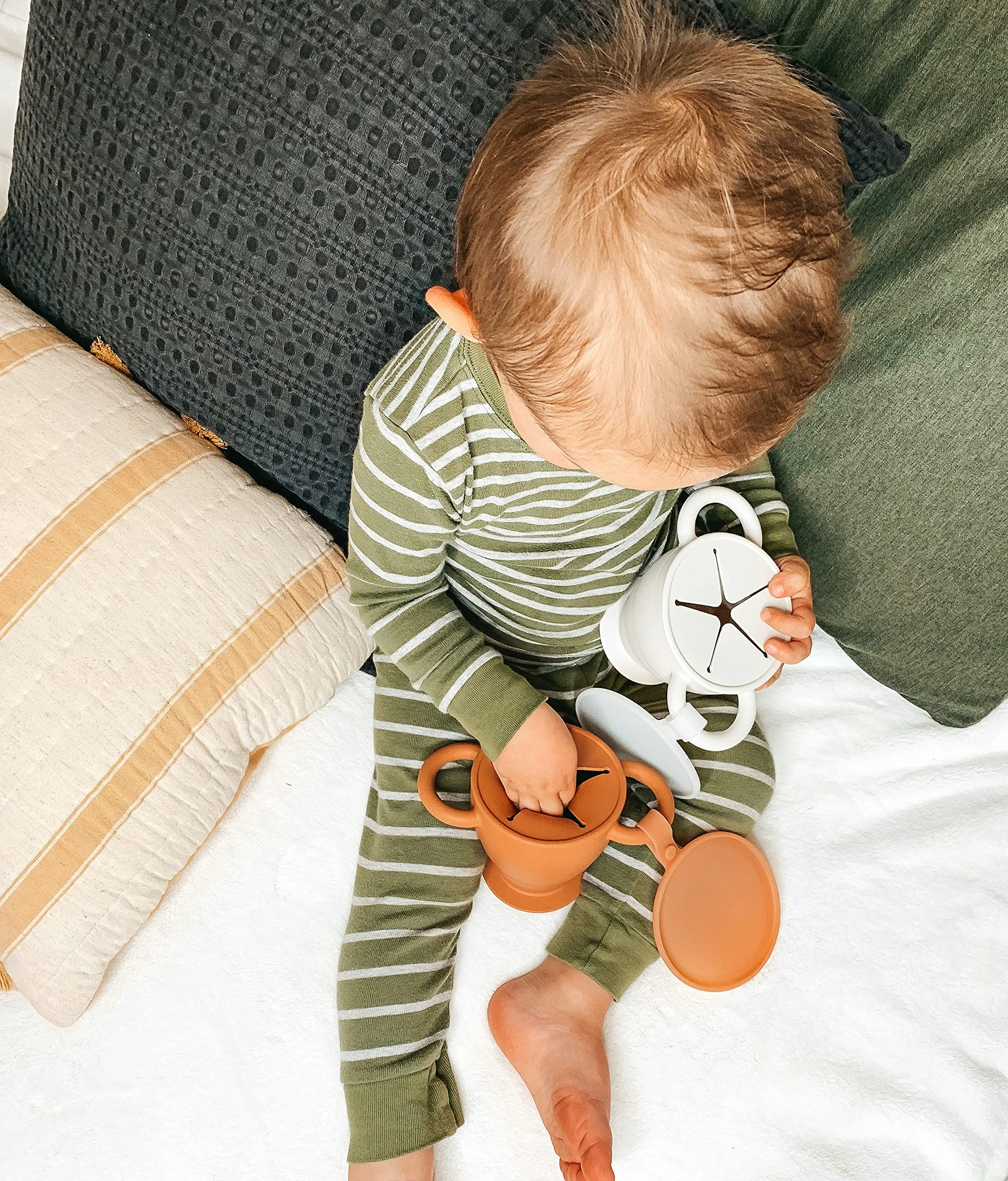 Spill Proof Snack Cups for Toddlers