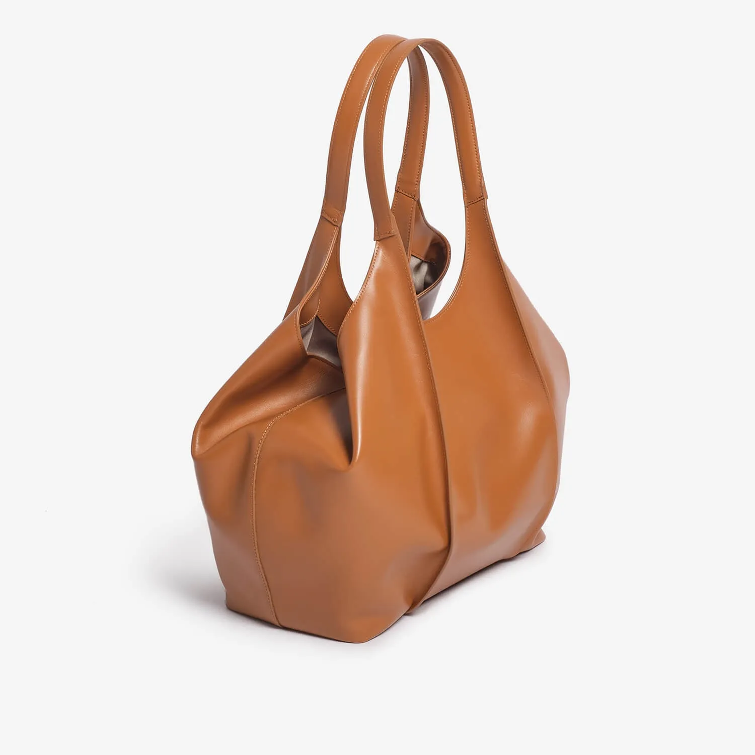 Tan calf leather bag