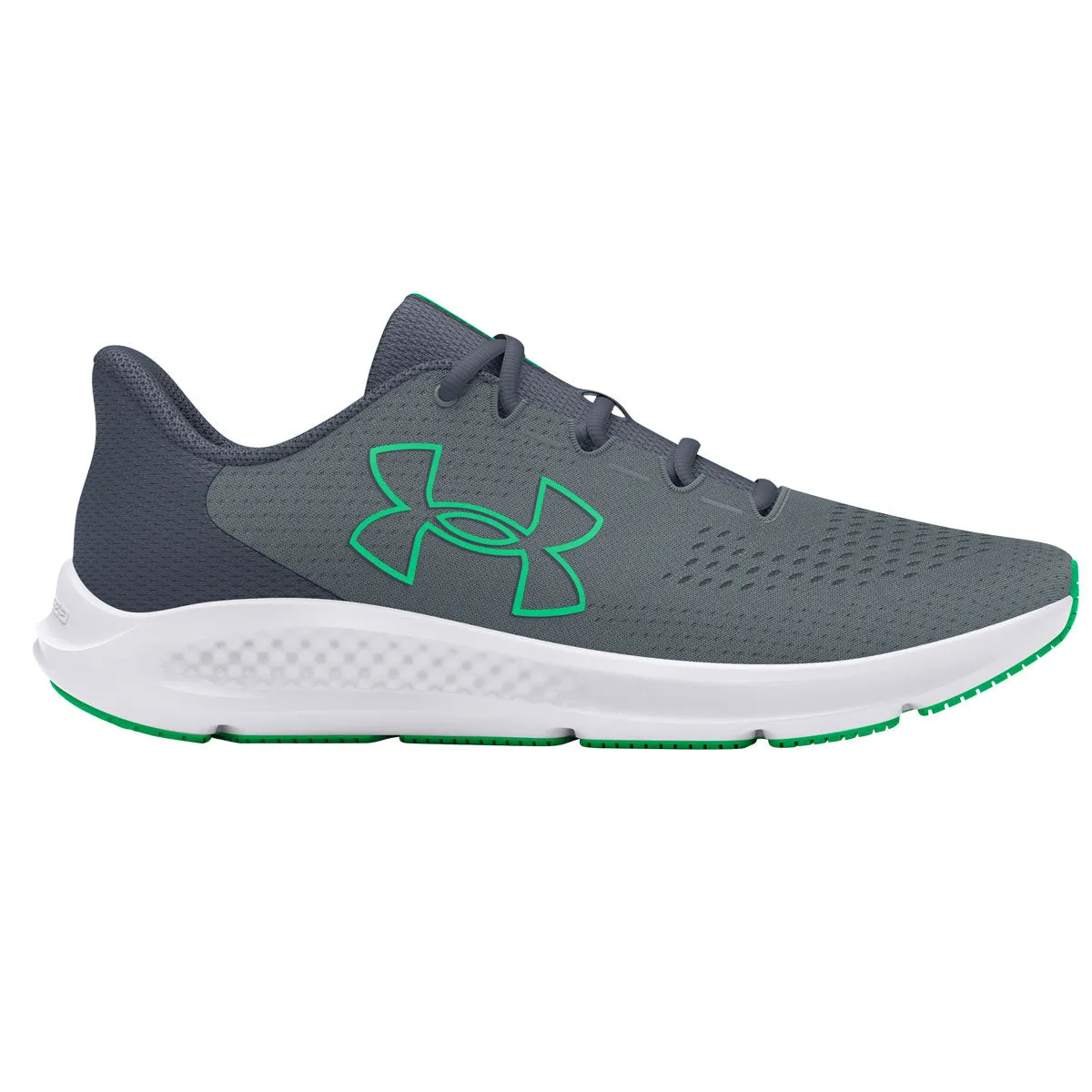 Under Armour Charged Pursuit 3 BL Running Shoes - Mens - Gravel/Downpour Grey/Vapor Green