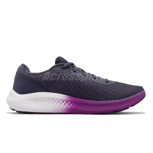 Under armour charged pursuit 3 ua purple white women running shoes 3024889-500