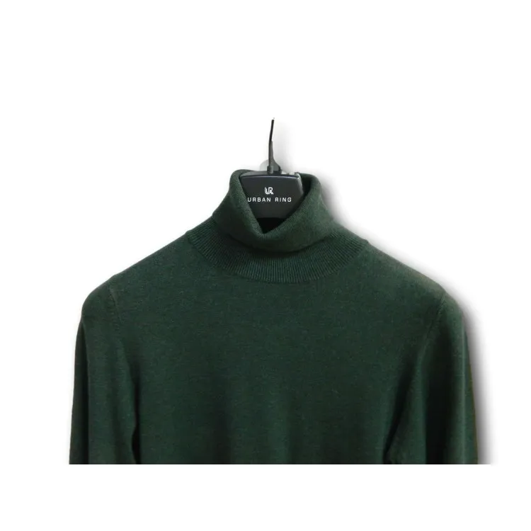 Urban Ring UR10004 Maglione Uomo Dolcevita Melange Verde