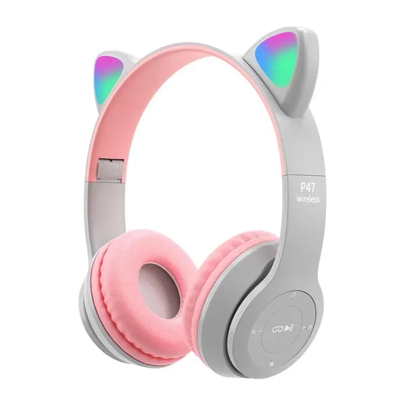 Wireless Headphones Cat for Kids and Adult