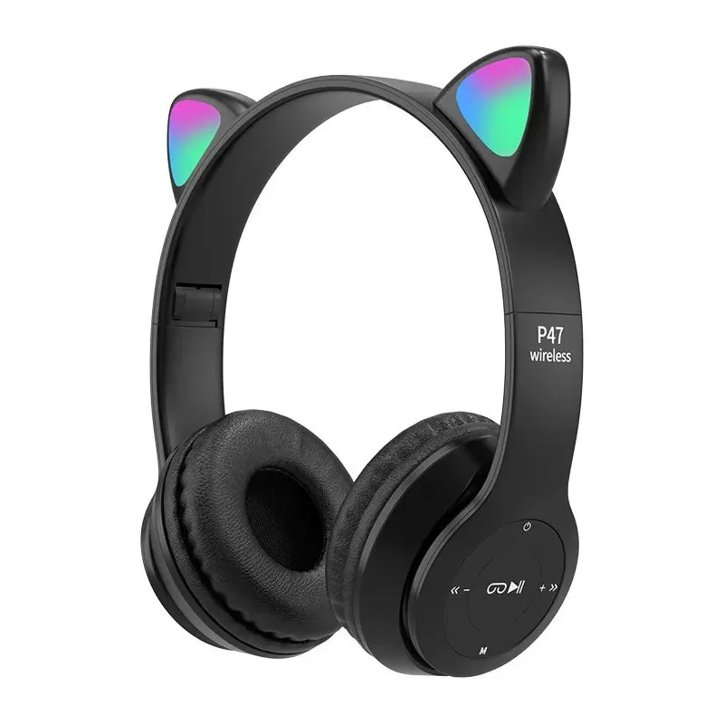 Wireless Headphones Cat for Kids and Adult