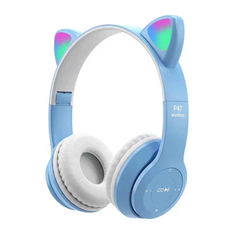 Wireless Headphones Cat for Kids and Adult