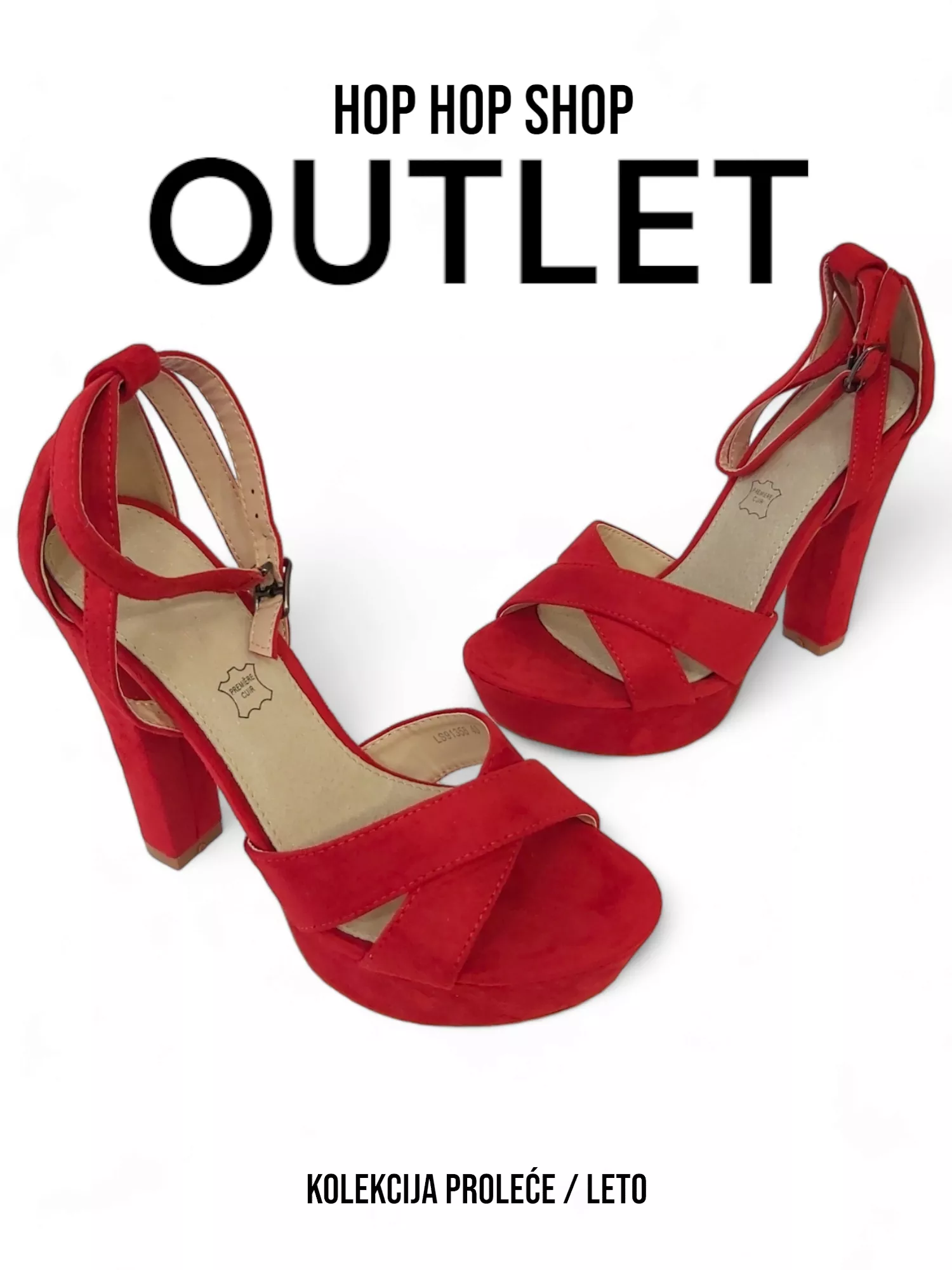 Women sandals LS91358 - RED