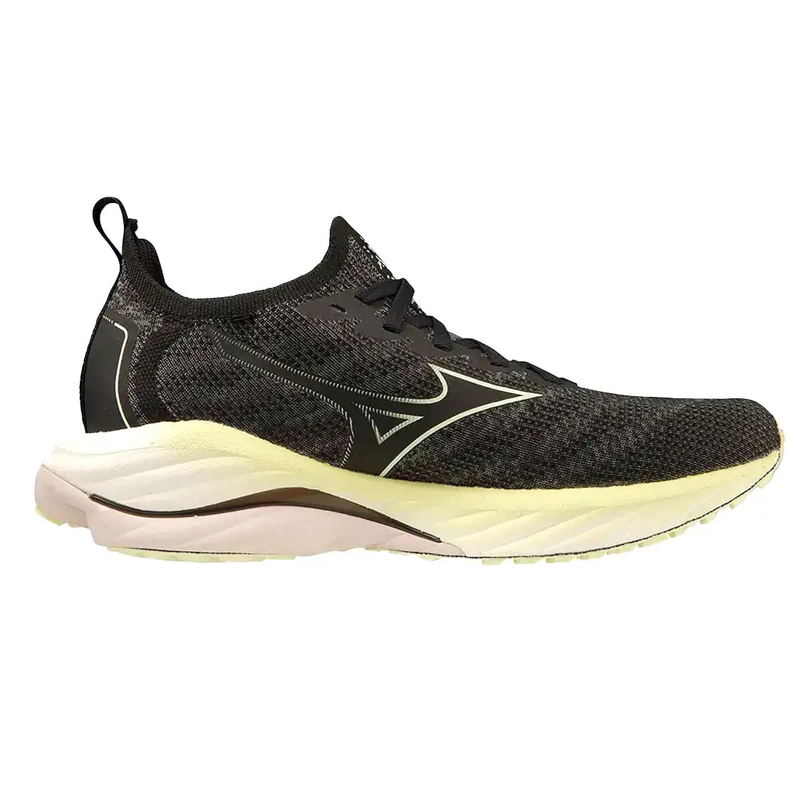 Womens Mizuno Wave Neo Wind - Undyed Black / Starlight