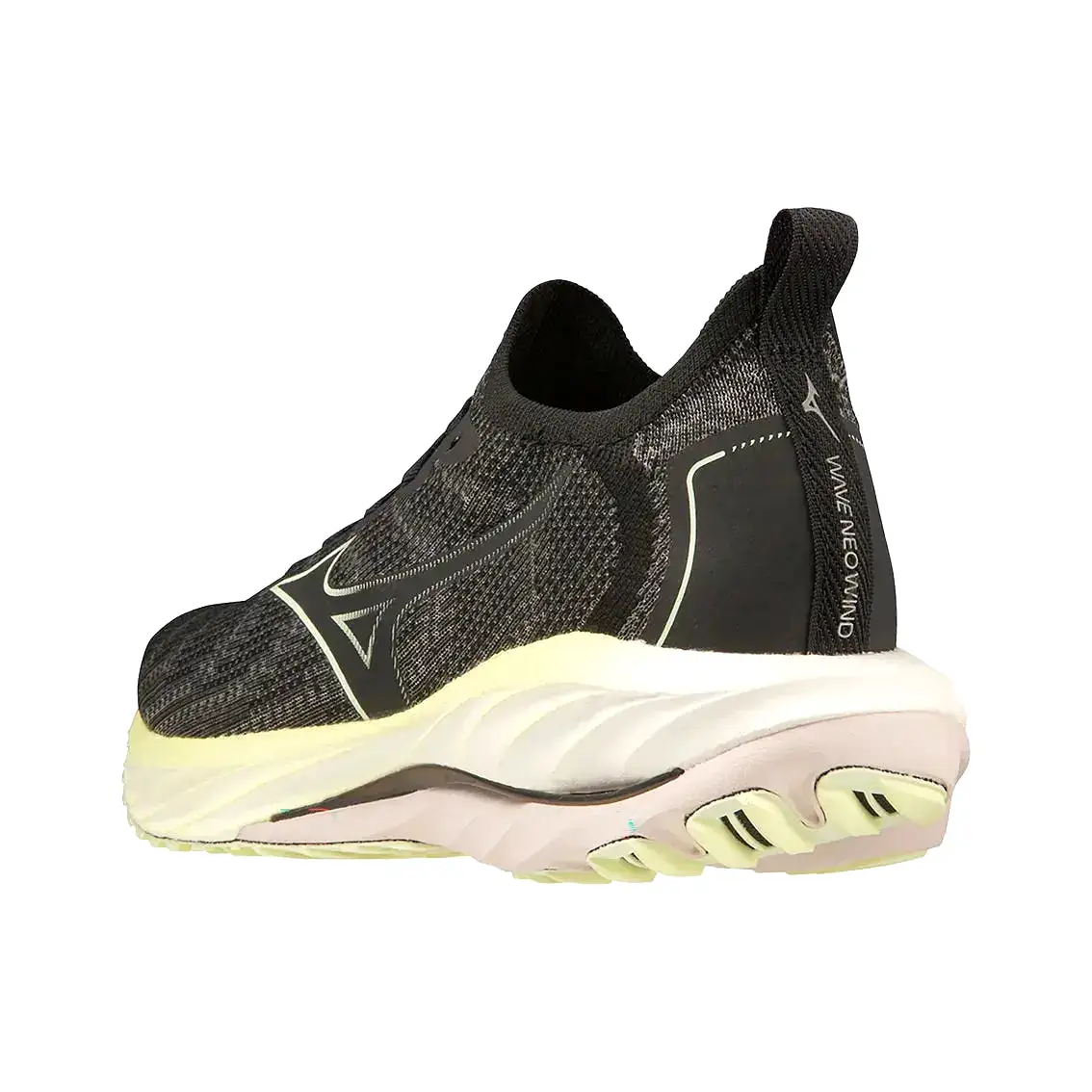 Womens Mizuno Wave Neo Wind - Undyed Black / Starlight